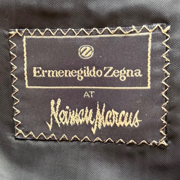 Ermenegildo Zegna Black One-Button Wool Tuxedo Jacket Men's 46R - Made in Italy - Picture 8 of 8